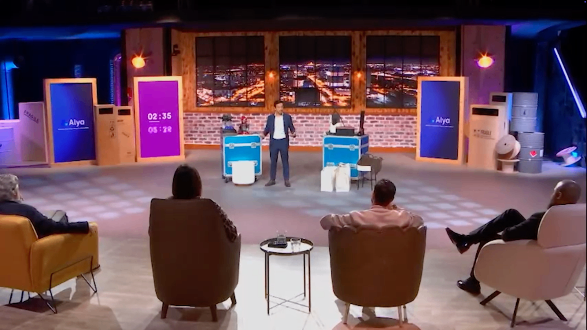 Pitch de start-up sur le plateau
